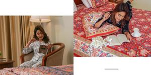 Rajasthani ผ้าปูที่นอนผ้าฝ้ายสองขนาดพร้อมปลอกหมอน2พิมพ์ลาย - Product Image 4