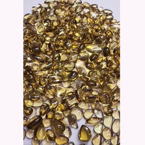 459 Uds cerveza amarilla Natural cuarzo 13mm 27mm tamaño libre cabujón ovalado 3565 Cts lote piedra preciosa suelta pera Cab IRoc ventas cuarzo - Product Image 1