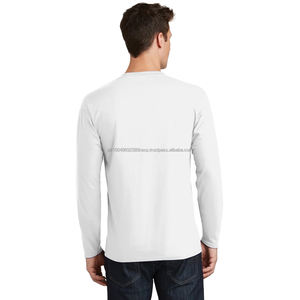 Athlétique T-shirt à manches longues ajusté de qualité supérieure pour hommes Sweats à col rond légers en éponge française à manches longues pour hommes - Product Image 5