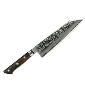 Cuchillo de Chef Japonés de Damasco Personalizado al por Mayor, OEM ODM, Acero con Alto Contenido de Carbono, Mango de Madera, Ambidiestro, Apto para Lavavajillas - Product Image 3