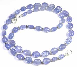 Collar de Tanzanita Azul Natural, Hilo de 18 Pulgadas, Cuentas Ovaladas Pulidas y Lisas de 6-11 mm, Alta Calidad Certificada, para DIY - Product Image 5