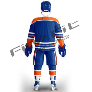 Camisetas de hockey sobre hielo de poliéster OEM personalizadas, venta al por mayor, ropa deportiva sublimada, uniforme de impresión Digital, secado rápido, transpirable para equipos - Product Image 5