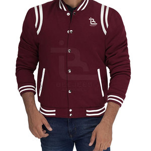 Vestes Varsity d'hiver pour hommes personnalisées respirantes col montant avant logo nouveauté vente en gros - Product Image 4