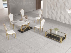 高級モダンなダイニングテーブルと椅子セット家庭用家具キッチン & 農家のエレガントなComedores Mesa De Comedor - Product Image 5