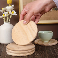 Sous-verres en bois massif de qualité supérieure, ensemble de sous-verres en bois pour boissons, sous-verres ronds et carrés personnalisés, fabricant OEM ODM