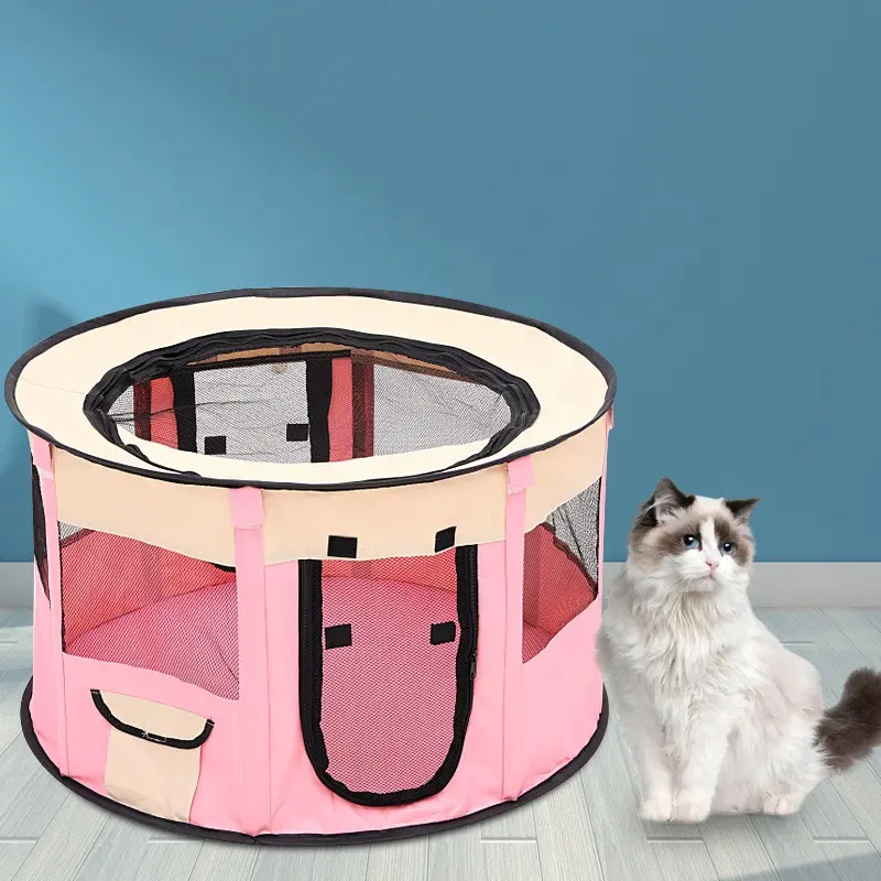 Folding Pet Dog Cat Playpen Cage pet kennel