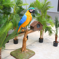 Atracciones de Parque Infantil Personalizadas, Modelo de Loro Animatrónico de Tamaño Real y Aspecto Realista
