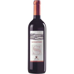 Vino Tinto DueTigli Sangiovese Rubicone IGT 750ml, Vino Equilibrado de Emilia Romagna, 6 Botellas por Caja - Product Image 1