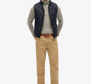 เสื้อกั๊กผู้ชายแบบสั่งทำ เสื้อกั๊กฤดูหนาวแบบไม่มีแขน เสื้อกั๊กบุใยสังเคราะห์สำหรับกิจกรรมกลางแจ้ง อุ่น น้ำหนักเบา สวมใส่สบาย เหมาะสำหรับทำงาน แฟชั่นแบบเย็บติดกัน - Product Image 3