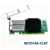 Adaptateur réseau Ethernet Mellanox Connect X-5 EN MCX516A-CCAT double port 100GbE QSFP28 PCIe 3.0 x16 RDMA RoCE NVMe-oF Smart NIC