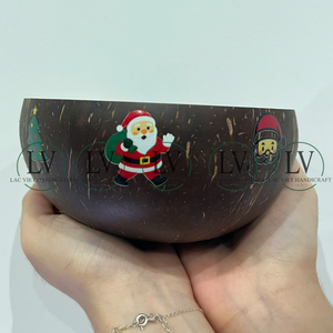 Meilleur prix Bols en coquille de noix de coco biodégradables faits à la main et écologiques Décoration de cadeau de Noël Vietnam - Product Image 5