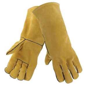 ถุงมือเชื่อมหนังถุงมืองานเชื่อมหนังสีแบบกำหนดเองได้ - Product Image 4