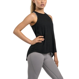 เสื้อกล้ามออกกำลังกายสีพื้นสำหรับผู้หญิง |   ผ้าฝ้ายระบายอากาศได้ดี |   ชุดออกกำลังกายคุณภาพสูง |   ชุดออกกำลังกายแบบไม่มีแขน - Product Image 5