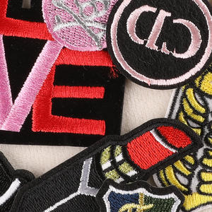 embroidery patches for backpacks embroidery patch for jackets embroidery patch for hats <b>Lipstick</b> Love Star mens or womens - Product Image 3
