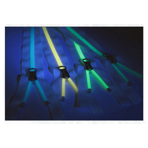 Glow Dark Series Fermetures à glissière étanches Verrouillage automatique Curseur haute visibilité pour équipement de sécurité Vêtements d'extérieur Utilisation nocturne PVC durable - Product Image 1