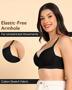 Sujetador push-up sin costuras de algodón Tweens Invisi-Fit (2017) (NEGRO) - Product Image 4