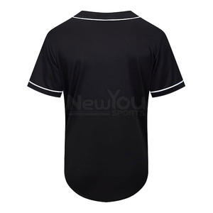 Pakistan Manufacturer Baseball Jersey Button <b>Down</b> Baseball Jersey Solid Color Baseball Jersey - Product Image 2