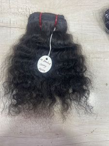 Beautiful Curly Remy Raw Indian Human Hair Extensions Style indien du Sud 14 pouces - Product Image 4