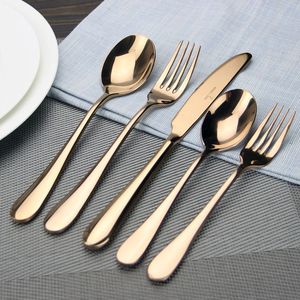 Talheres luxuosas do aço inoxidável ajustadas com acentos do ouro e prata e projeto impecável grandes para mesas de jantar festivas - Product Image 2