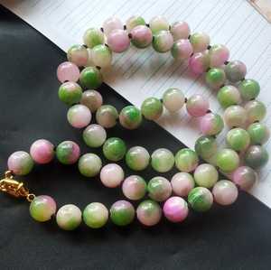 Collier de perles de sodalite naturelle, collier de perles rondes lisses en sodalite de 8mm, collier ras du cou en cristal fait main bijoux en perles - Product Image 1