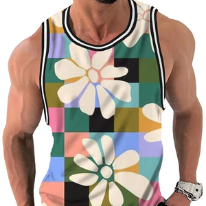 Camiseta sin mangas para hombre, ropa deportiva, camiseta sin mangas para Fitness, ropa de calle para hombre, algodón, OEM personalizado - Product Image 1