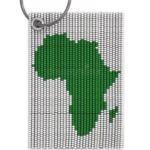 Nuevo Bolso Bordado con Cuentas de Semillas Hecho a Mano en Verde y Blanco, Accesorios de Llavero con Cuentas, Estilo Clásico, Ligero - Product Image 1