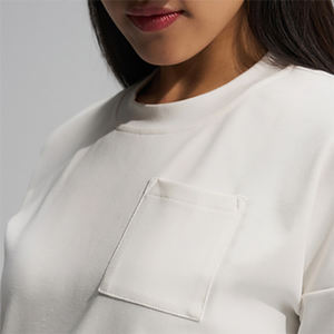 Camiseta acanalada sin costuras para mujer, perfecta para hacer ejercicio de yoga o descansar con moda minimalista moderna - Product Image 5