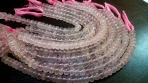 Haute Qualité 8mm Naturel Rose Calcédoine Rondelle Perles Lisse À Facettes Plaine Cristal Pierre Perles Grande Qualité Vendu Par Brin 8 - Product Image 4