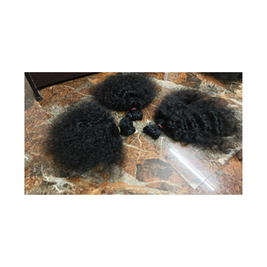 Couleurs de qualité supérieure Extensions de cheveux bouclés profonds Double dessiné épais pleine brillance fabriqué à partir de 100% véritables extensions de cheveux humains sur le marché - Product Image 3