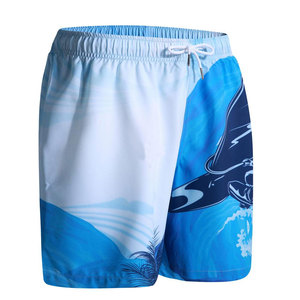 Short de bain taille moyenne pour hommes, imprimé sur mesure, maillot de bain décontracté tissé avec fermeture à cordon de serrage Short de plage sublimé - Product Image 4
