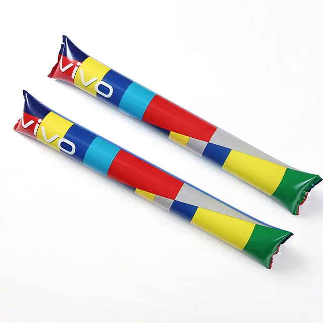Custom Inflatable advertising Bang Bang Sticks PE Cheering Thunder Sticks Noise Maker Bam Bam Inflatable Clapper Stick