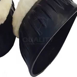 Adjustable <b>Horse</b> Bell <b>Boots</b> for Training and Jumping Lightweight Neoprene Bell <b>Boots</b> Hoof Protection - Product Image 6