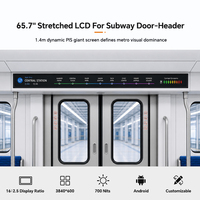 Écran d'affichage de route pour navette, train, métro 16:2.5, terminal de guidage numérique LCD Android pour signalisation de porte