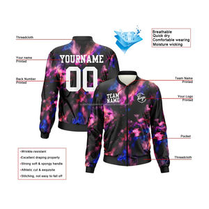 Chaqueta universitaria personalizada Unity Squad, cuello levantado, bordado frontal, 100% Lana, a prueba de viento, transpirable, identidad de grupo de MCACVJ-286 - Product Image 2