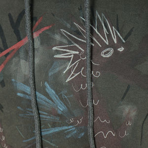 Sudadera con Capucha Extra Grande de Estilo Vintage Lavada, Personalizada, de Algodón Grueso, con Estampado de Punto de Cruz, OEM HSI Trendy 2026 - Product Image 3