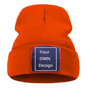 High Quality Men's and Women's Warm 3D Embroidered Knitted Beanies Fashionable Cold Wear <b>Cap</b> - Product Image 1