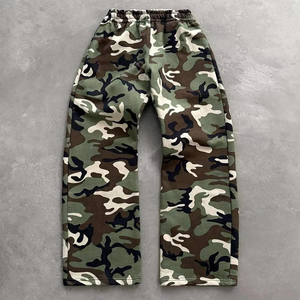 Custom <b>Men's</b> Streetwear <b>Cargo</b> <b>Pants</b> Embroidered Diamond <b>Camouflage</b> Zipper Hoodie Set for Outdoor Hunting Motorcycle Off-Road - Product Image 6