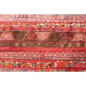Tapis turc patchwork, tapis vintage 3x5,7 pieds, tapis géométrique rose - Product Image 5