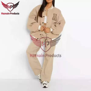 Femmes Vintage Sport Style À Manches Longues Racing Veste Nouveau Design Coton Bomber Baseball Manteau Broderie Respirant Imprimé - Product Image 2