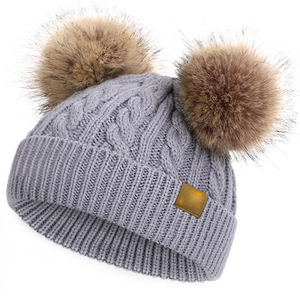 Wholesale 100% Wool Knitted <b>Pompom</b> Beanies for Winter Men and Women Custom Logo Unisex Plain Beanie <b>Hats</b> Beach Appropriate - Product Image 5
