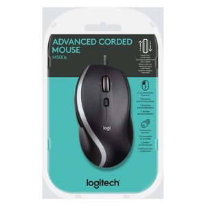 <b>Mouse</b> Business M SERIES M500S Advanced Wired Black e Silver 910 005784 - Product Image 2