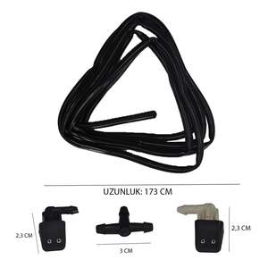 Jeu de tuyaux de buse de fontaine d'eau pour Renault R9, R11, R21 (expédition depuis le fabricant turc) Code produit: WR2235 - Product Image 3