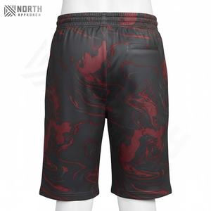 Pantalones Cortos Deportivos Casuales Extra Grandes para Hombre, de Lona de Poliéster/Algodón, con Logotipo Bordado Personalizado, Servicio OEM, Secado Rápido - Product Image 2