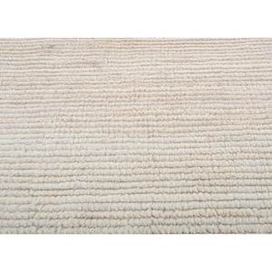 Tapis en laine tissé à la main Contour Ivory, coton biologique et jute, design puzzle rectangulaire pour salon et couloir - Hwl-260 - Product Image 3