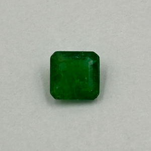 Piedra preciosa de corte Octágono de Esmeralda Natural de 1,00 quilates de grado Superior 6,4mm x 6,3 verde sin tratar para joyería de collar - Product Image 5