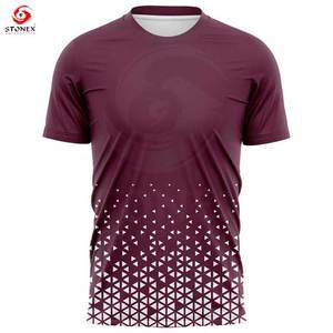 เสื้อยืดระเหิดเสื้อยืดกีฬาเปล่าเสื้อยืดโพลีเอสเตอร์ 100 ขายส่งเสื้อยืดเสื้อยืดพิมพ์แบบกําหนดเอง - Product Image 6