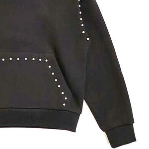 Sudaderas con Capucha de Diseño Sólido para Hombre, con Pedrería, Mezcla de Algodón, Fabricadas en Fábrica, de Alta Calidad, Forro Polar para Invierno - Product Image 3