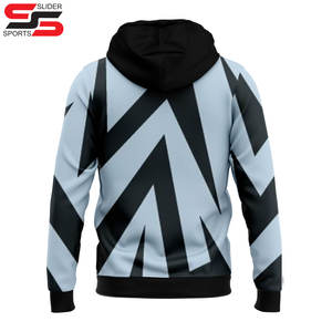 Personalizado al por mayor de sublimación cremallera colorido estilo básico más tamaño de los hombres sudaderas con capucha de sublimación - Product Image 6