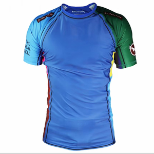 Rashguard MMA à manches longues, design personnalisé 2026, prix de gros, respirant, anti-UV, écologique, équipement de compression UPF50+ 160g - Product Image 1