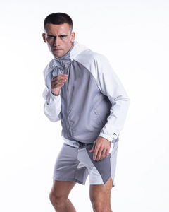 Ensemble de short coupe-vent en nylon personnalisé léger et imperméable pour hommes Veste de survêtement et ensemble de short de haute qualité - Product Image 3